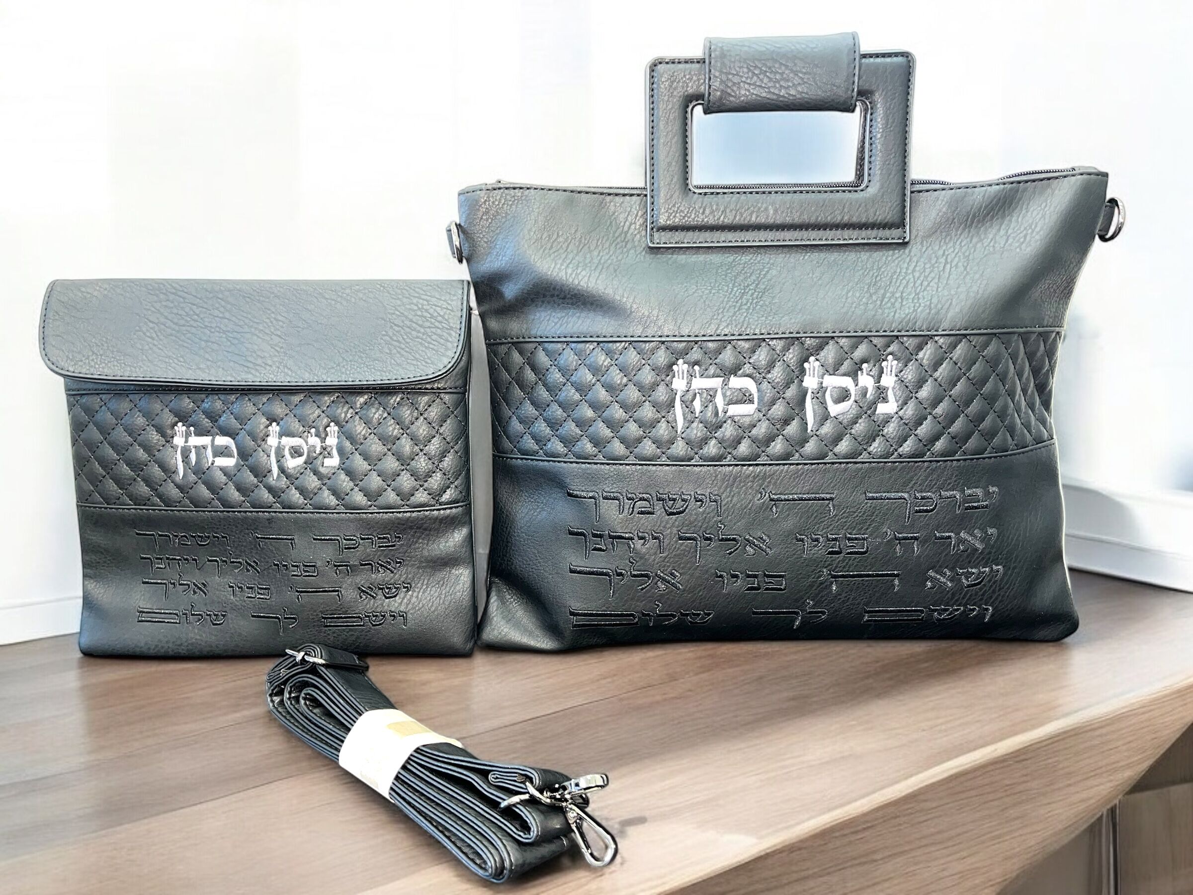 כיסוי טלית תפילין דמוי עור