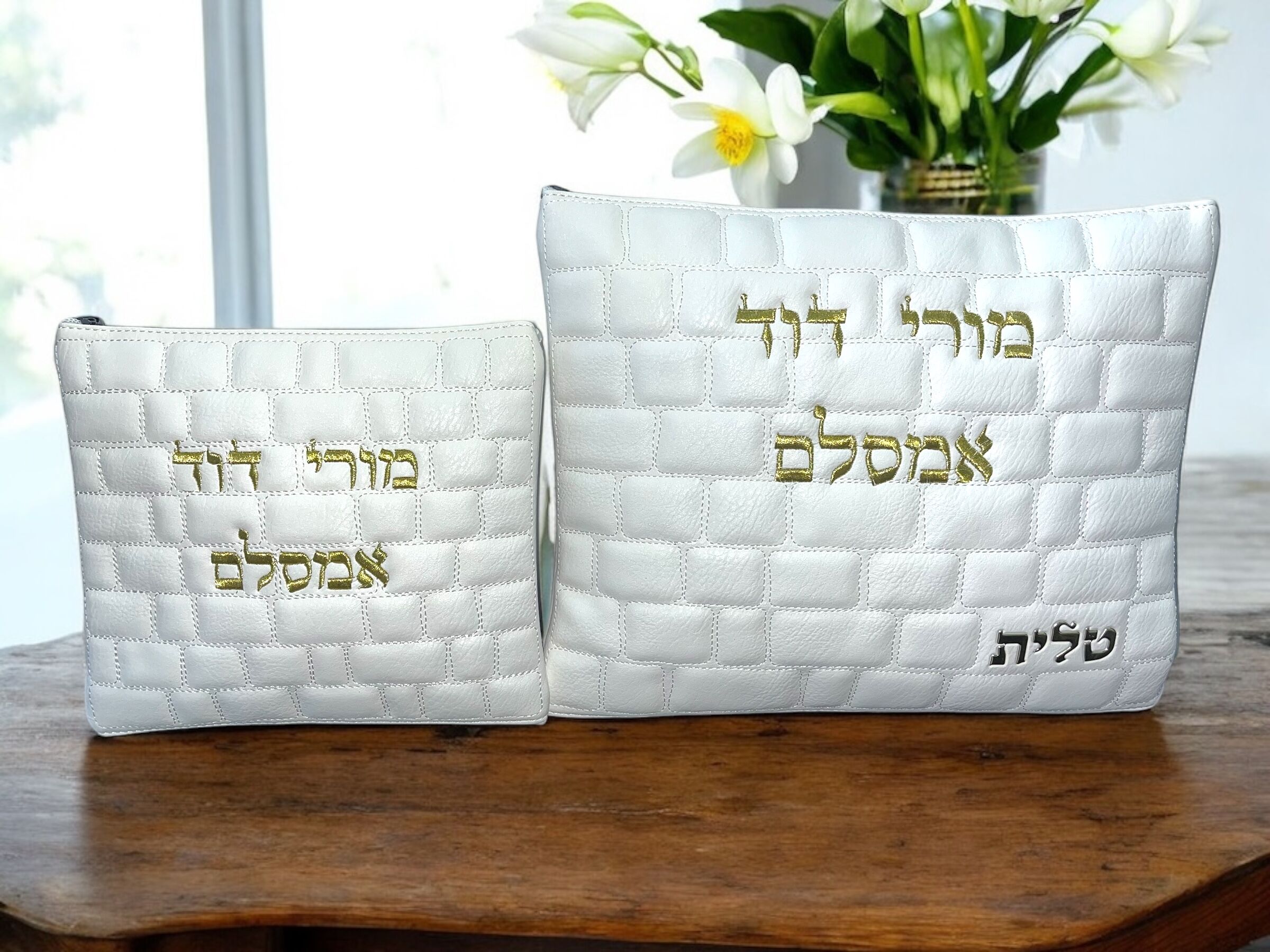 כיסוי טלית תפילין דמוי עור